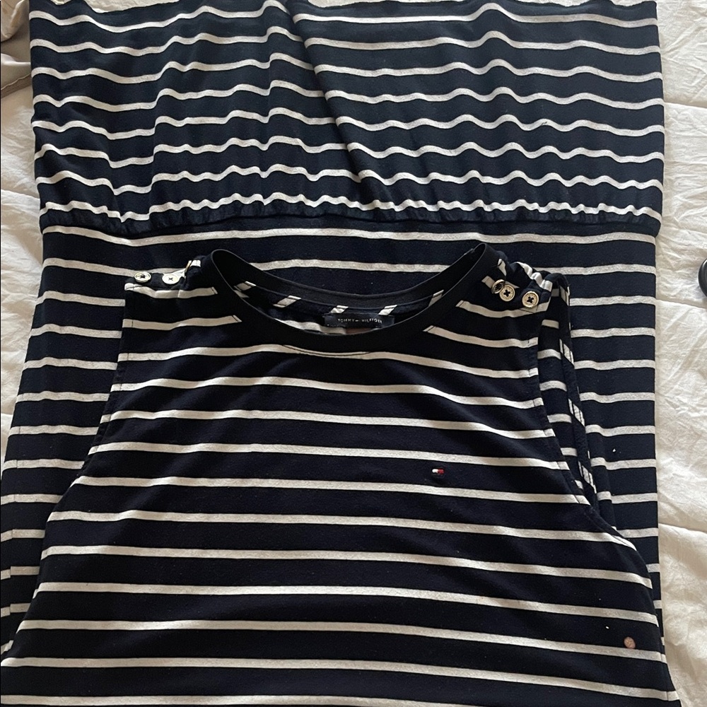 Tommy Hilfiger Black and White Short Sleeve dress